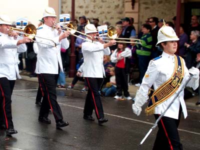 band marching at Kadina