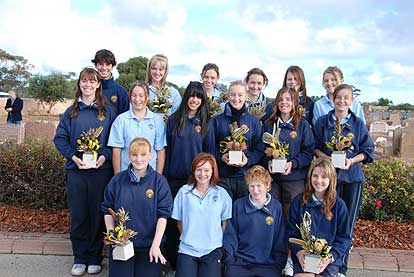 Cornish Pioneers are remembered in a grave dressing ceremony