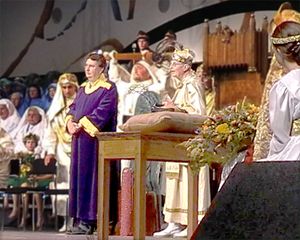 The crowning of the bard