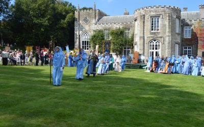 Gorsedh Kernow (and the Federation of Old Cornwall Societies) out in force at Prideaux Place on Saturday 2nd. September 2023:  Part 1