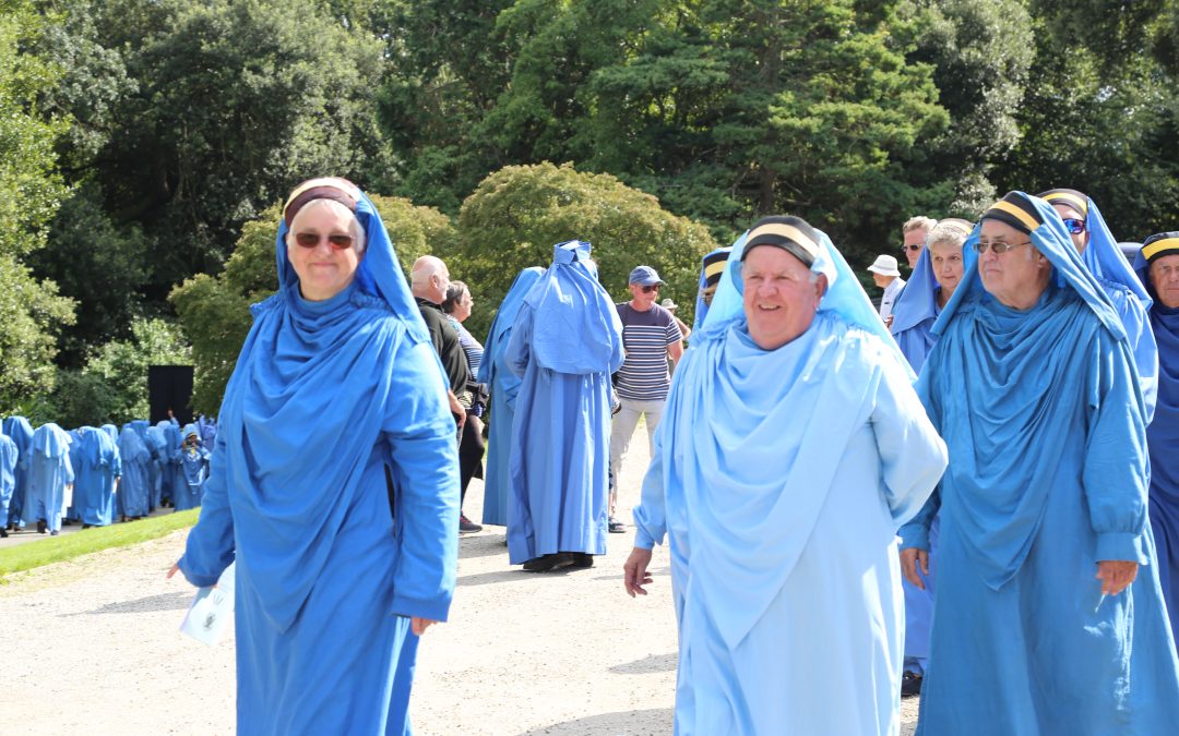 Gorsedh Kernow (and the Federation of Old Cornwall Societies and honoured guests) out in force at Prideaux Place on Saturday 2nd. September 2023: Part 2