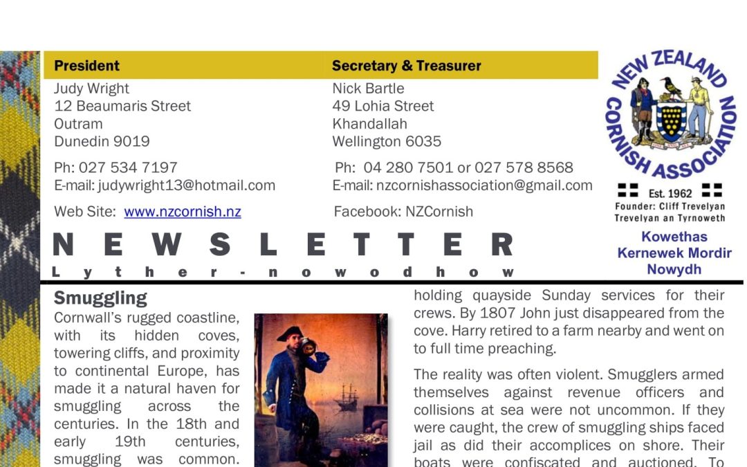 NZ Cornish Association Newsletter No. 481
